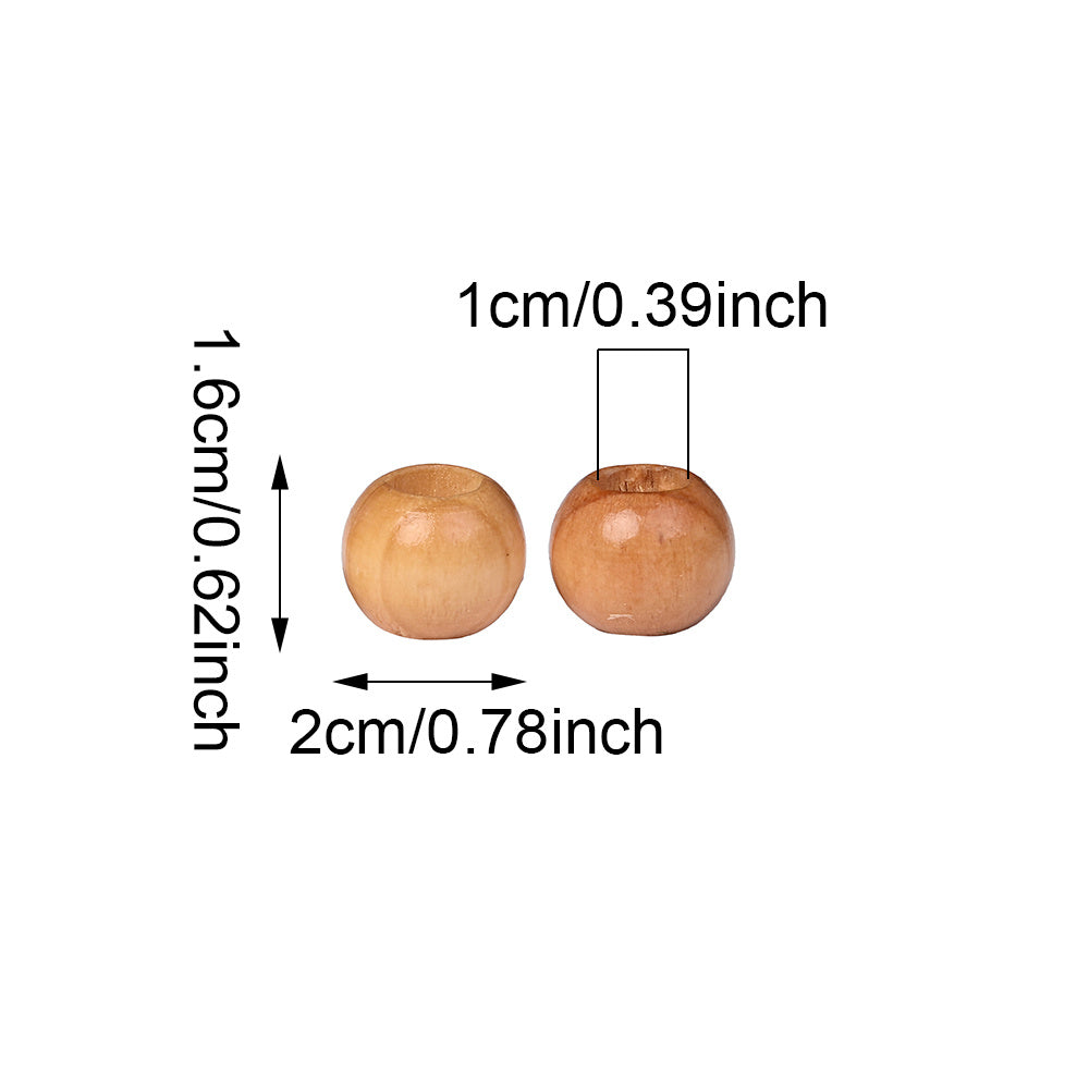 Long Unfinished Wooden Tube Beads