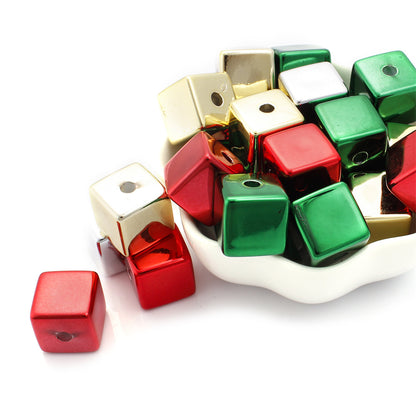 15mm Square Acrylic Pearl Beads