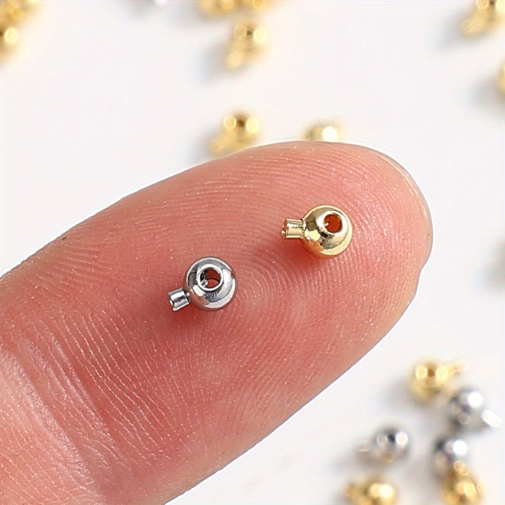 20pcs Copper Crimp Stopper Spacer Beads