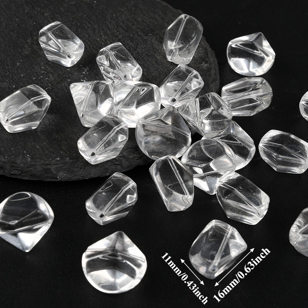 11x16mm Artificial Crystal Diamond Beads