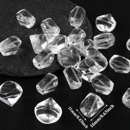 11x16mm Artificial Crystal Diamond Beads