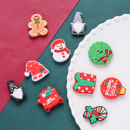 Christmas Silicone Flat Back Beads