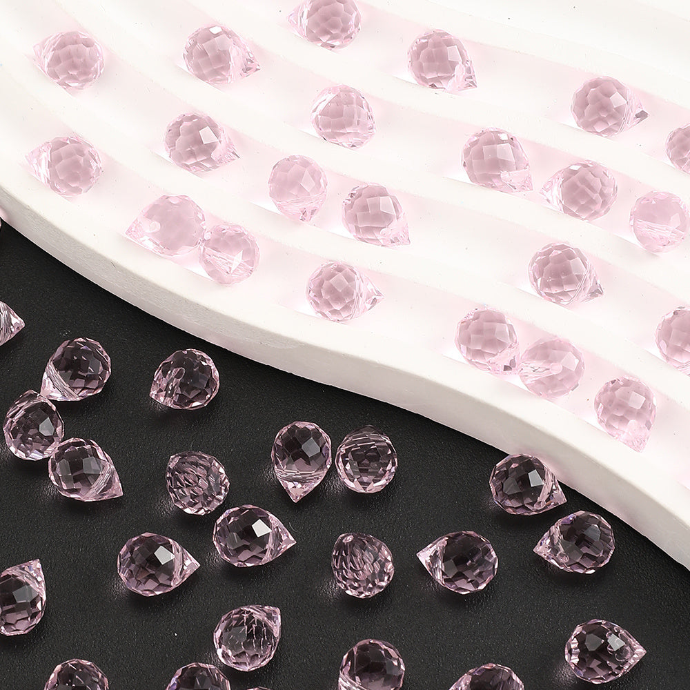 8x10mm Strawberry Water Drop Glass Beads