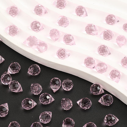 8x10mm Strawberry Water Drop Glass Beads