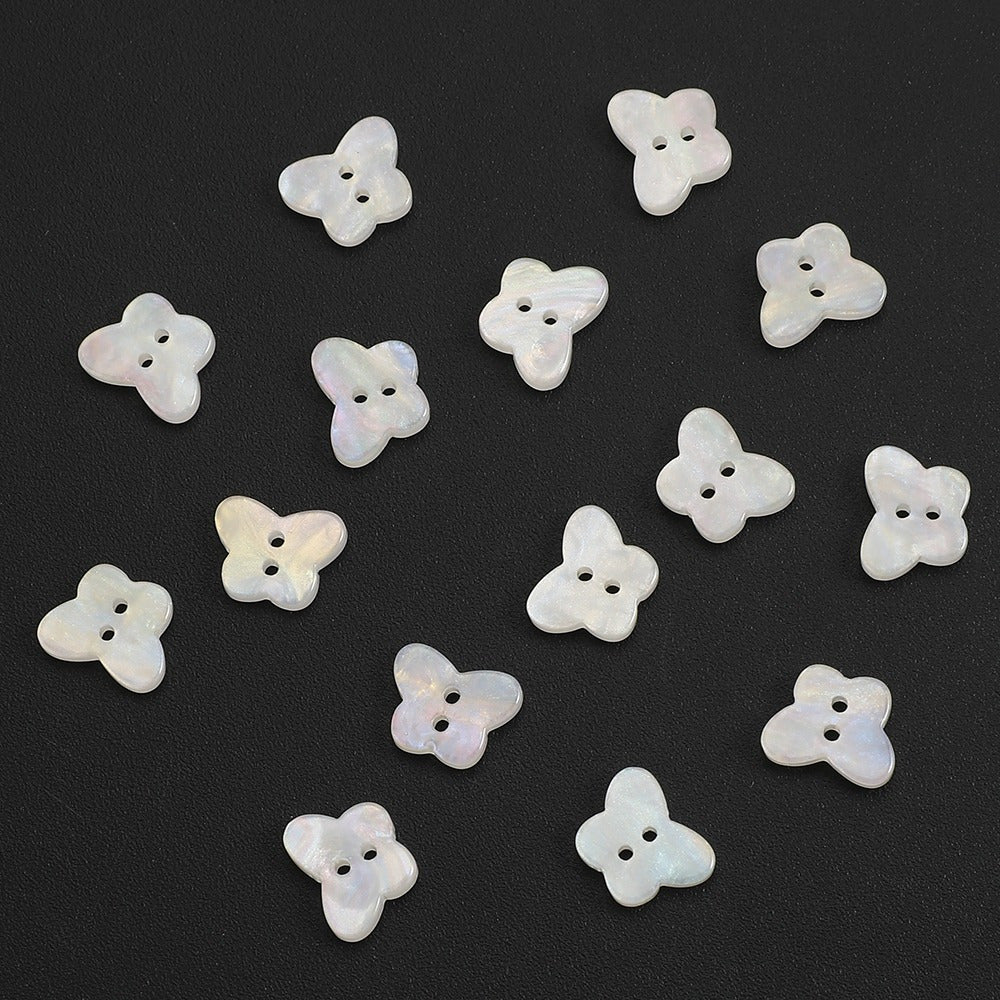 13mm AB Colorful Butterfly Resin Button Beads