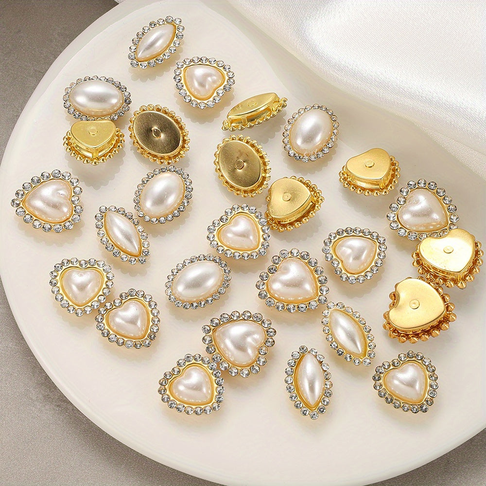 20pcs White Acrylic Artificial Pearl Beads
