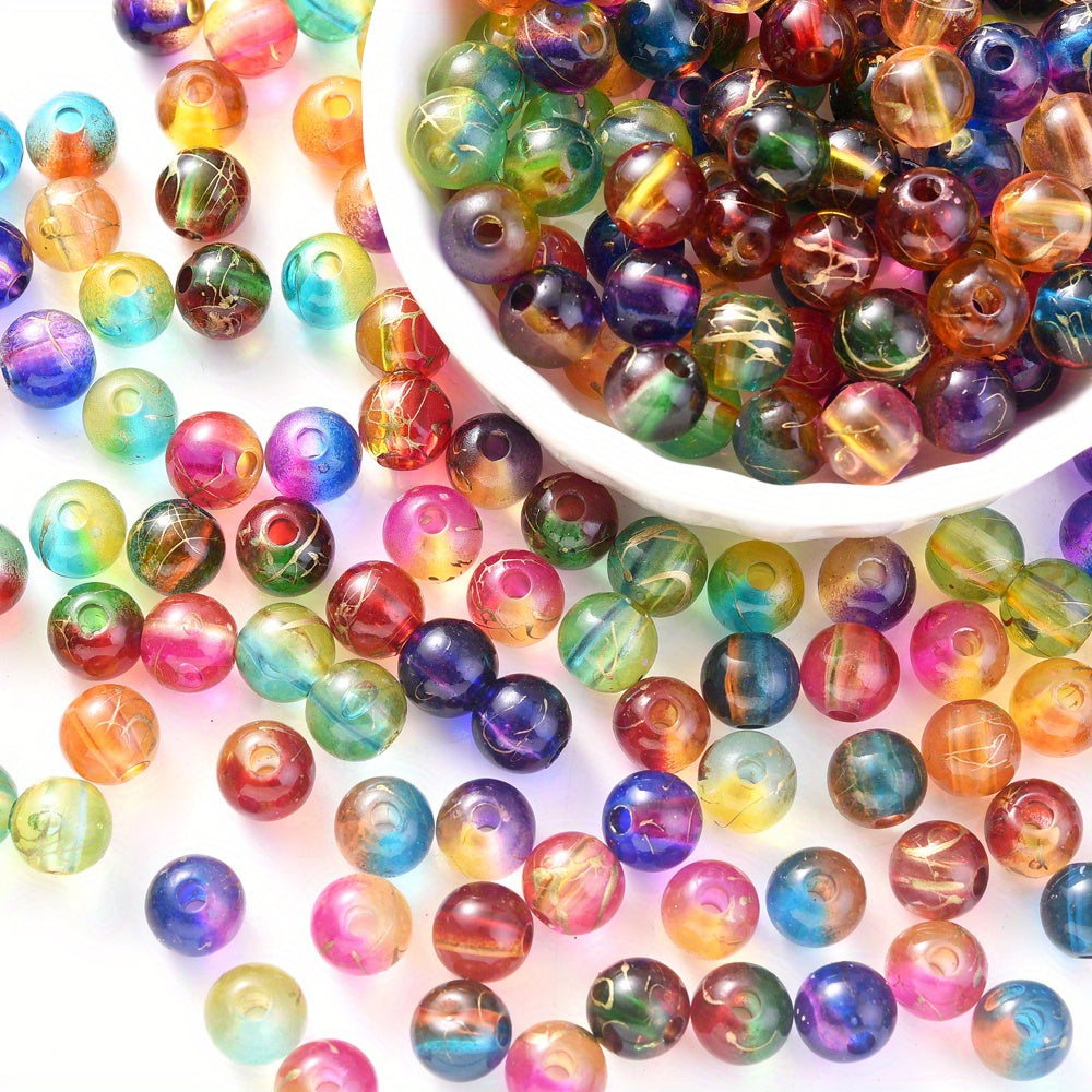 Blue Stone Round Spacer Beads