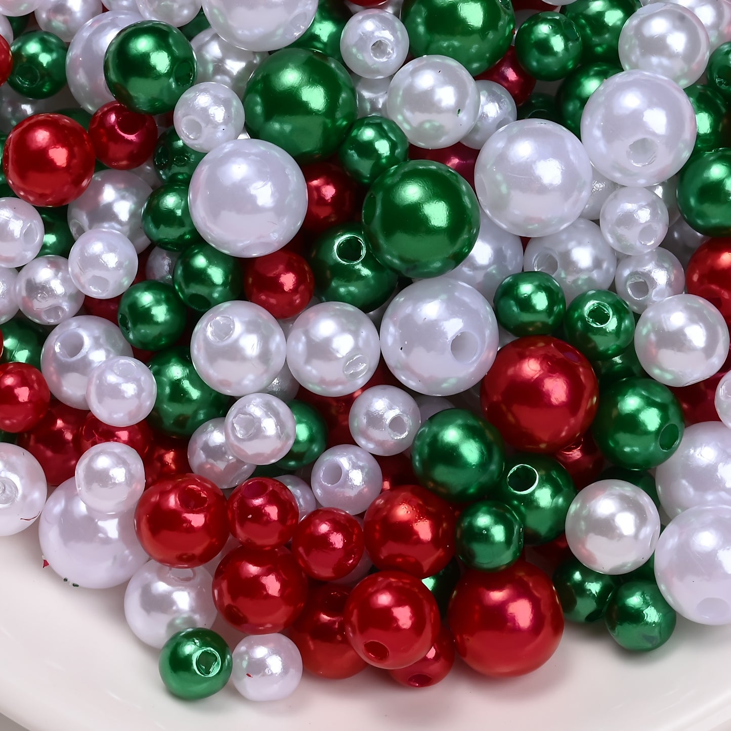 30g/bag 6/8/10mm Multicolor Imitation Pearl Acrylic Beads