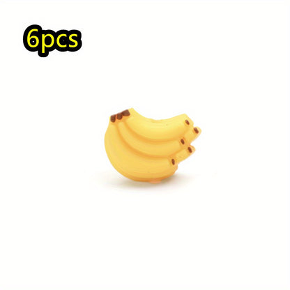 6pcs/set Fruit Theme Silicone Bead Set