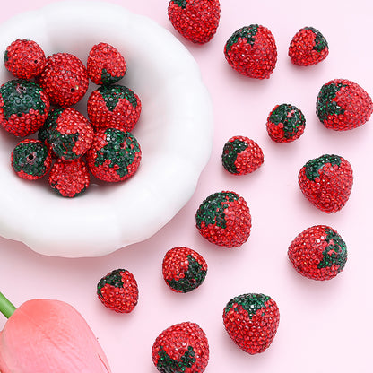 Strawberry Clay Decorative Beads