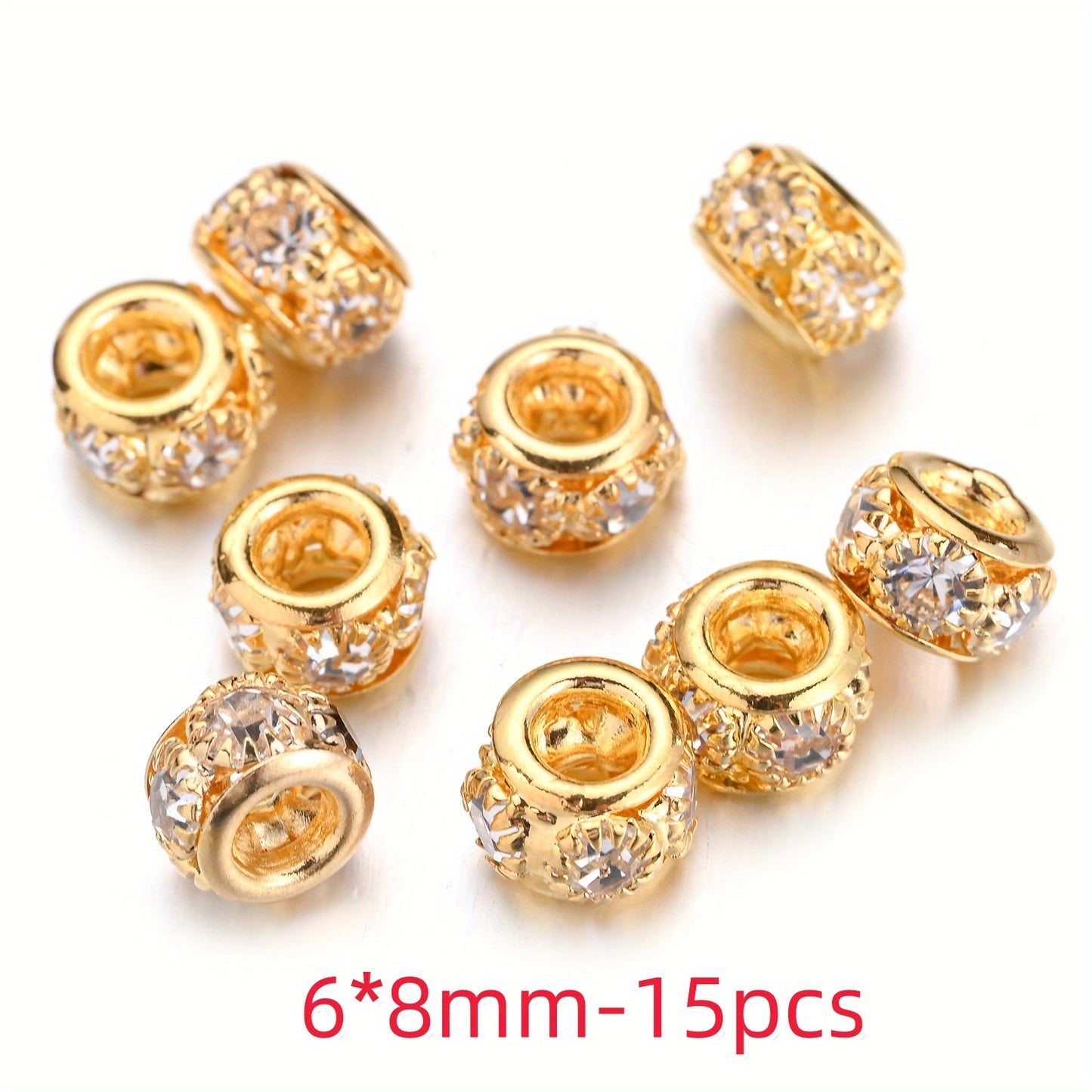 Mix Color Faceted Sparkly Acrylic Spacer Beads