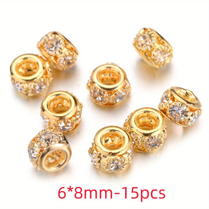 Mix Color Faceted Sparkly Acrylic Spacer Beads