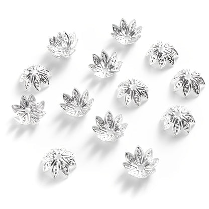 Hollow Flower End Bead Cap Torus Spacer Beads