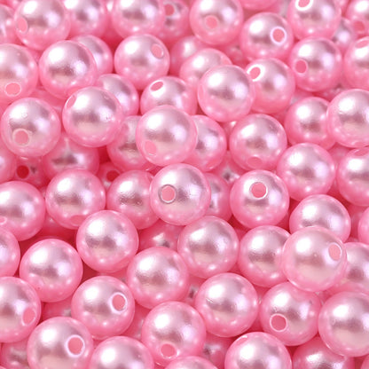 Multicolored Flat Geometric Acrylic Big Hole Beads