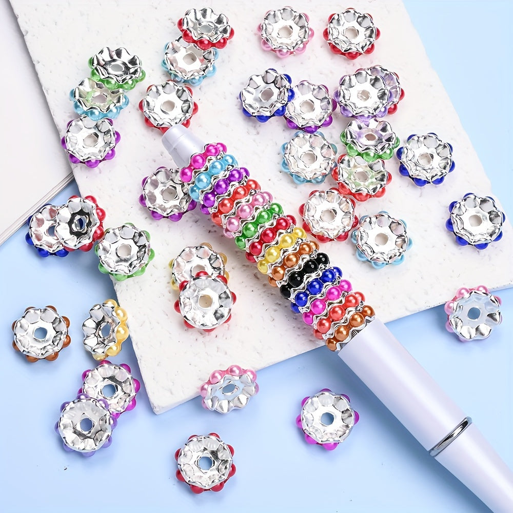 100-Piece Colourful Frosted Mixed Star Acrylic Spacer Beads Set