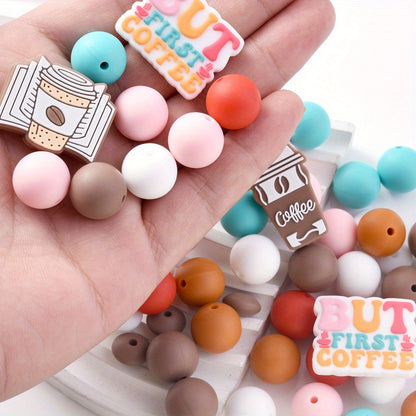 Gradient Butterfly Graffiti Stone Spacer Beads