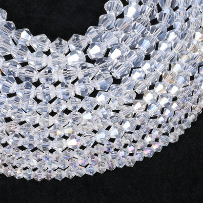 200/400pcs 6mm AB Crystal Glass Faceted Beads