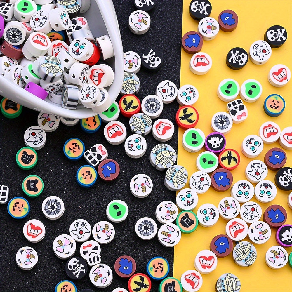 Halloween Ghost Clay Beads