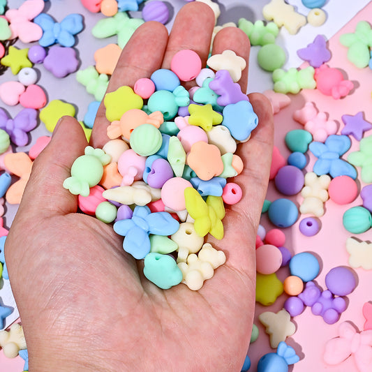 200g/bag Colorful Acrylic Bead Assortment