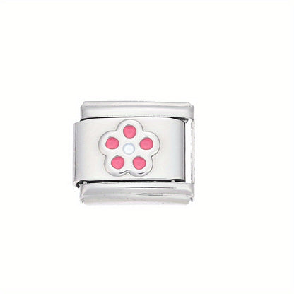1pc 9x10mm Stainless Steel Petal Module Charm Bead