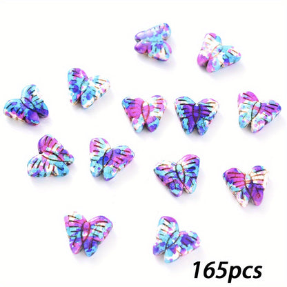 Golden Edged Five Petal Flower Acrylic Spacer Beads