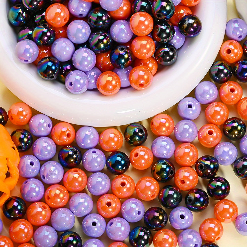 14mm Halloween Acrylic Round Spacer Beads