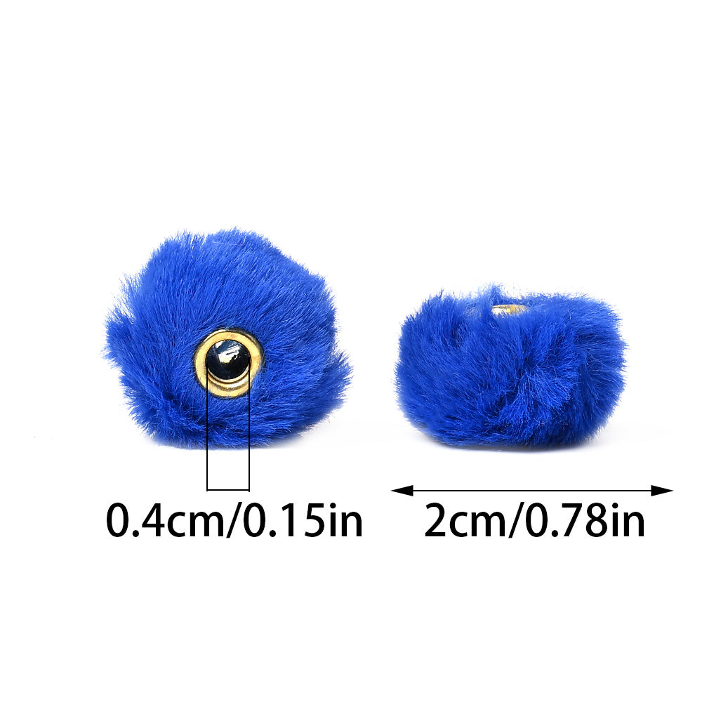 Independence Day Faux Fur Beads