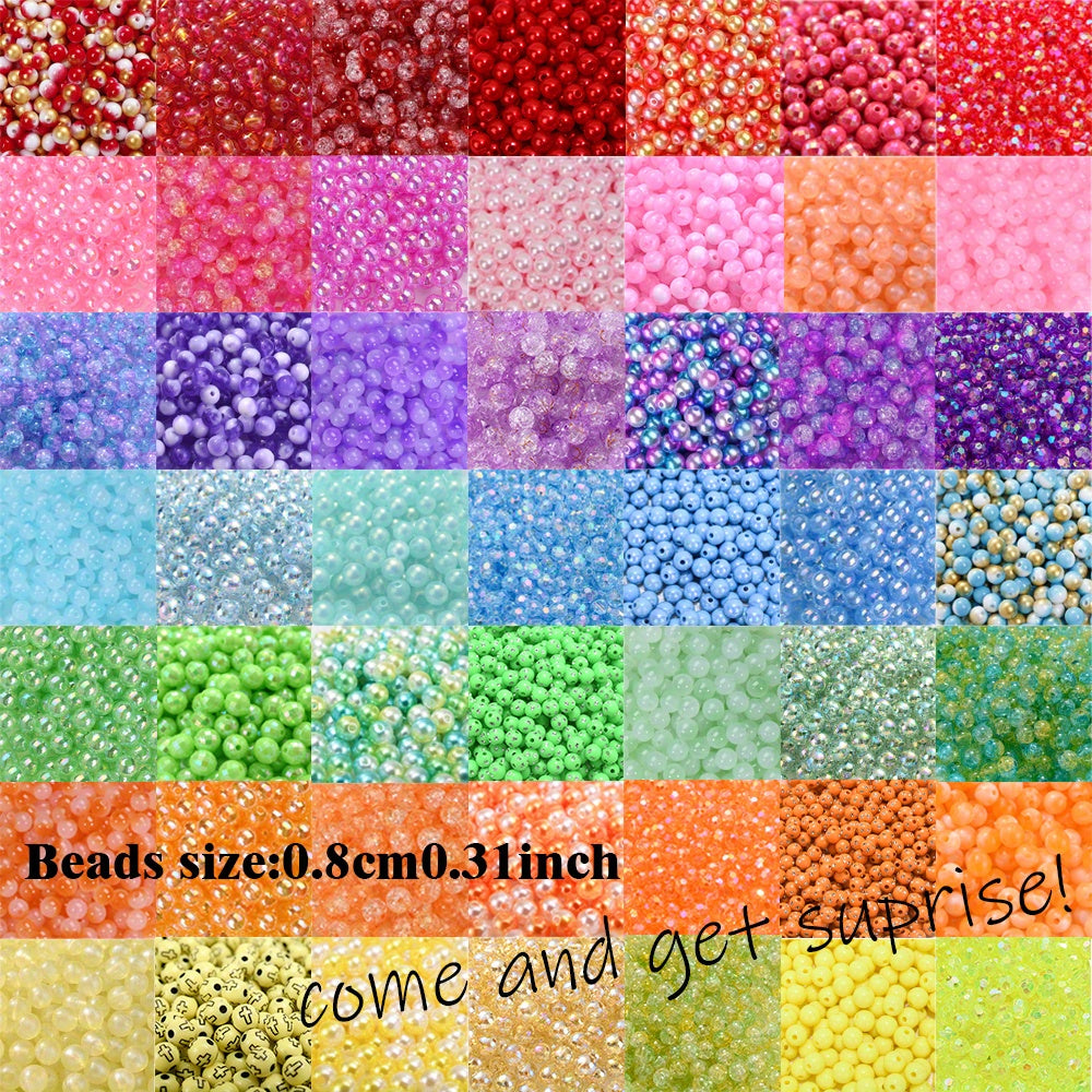 1/5/20/20bags 8mm Acrylic Beads Blind Bag