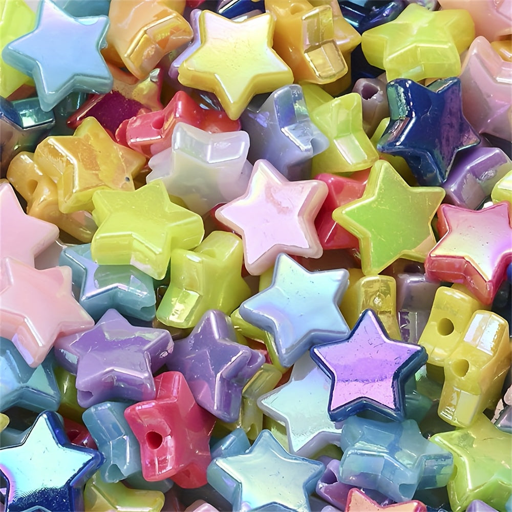 Assorted Double Color Arbutus Acrylic Imitation Pearl Beads