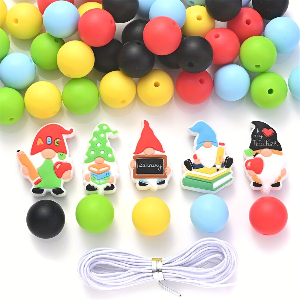 Back To School Silicone Focal Beads