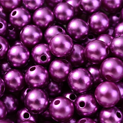 Multicolored Flat Geometric Acrylic Big Hole Beads