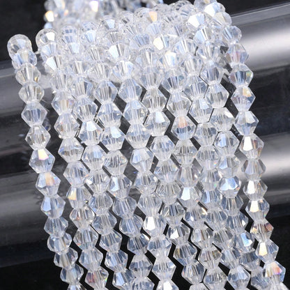 200/400pcs 6mm AB Crystal Glass Faceted Beads