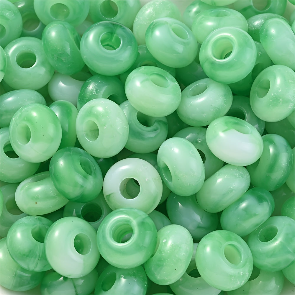 Colorful Bamboo Acrylic Cylinder Beads