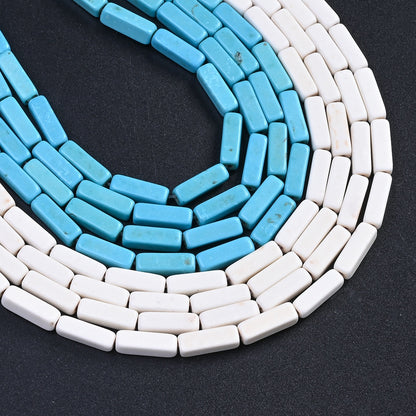 13x4mm Turquoise Rectangular Beads