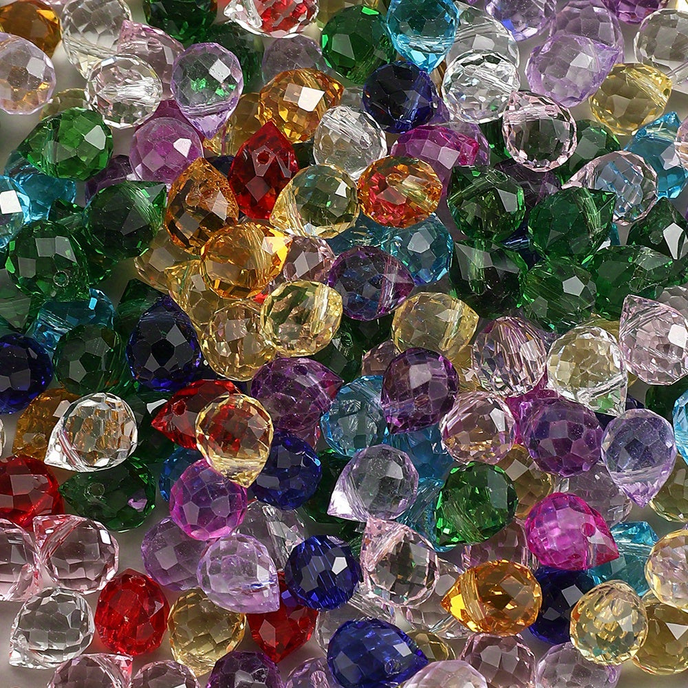 8x10mm Strawberry Water Drop Glass Beads