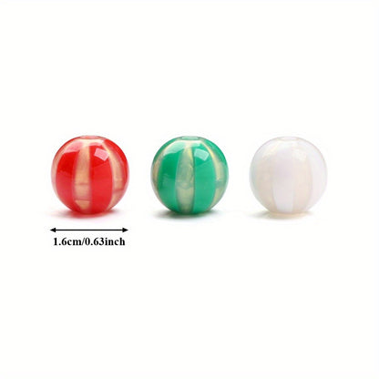 10pcs 16mm Christmas Design Acrylic Beads