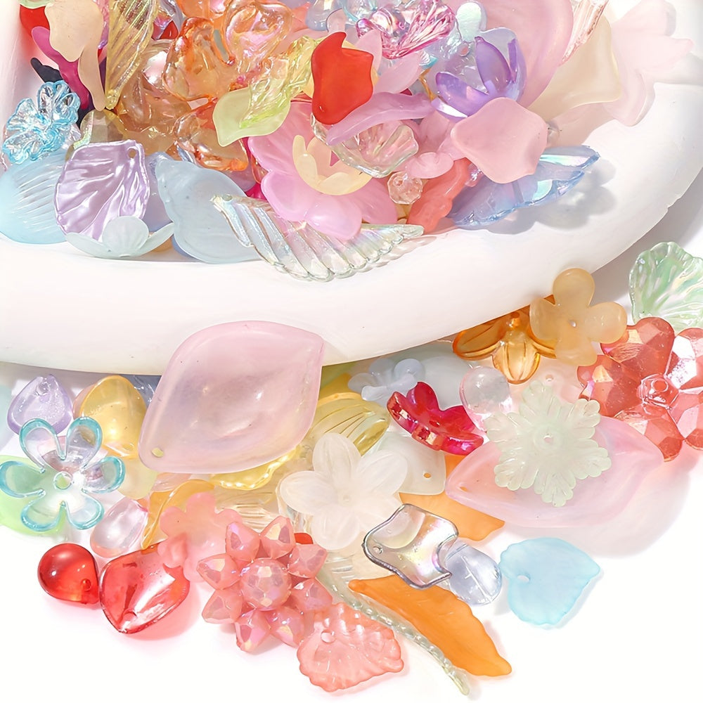 Multicolor Bowknot Resin Flatback Beads Box