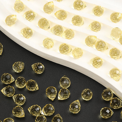 8x10mm Strawberry Water Drop Glass Beads