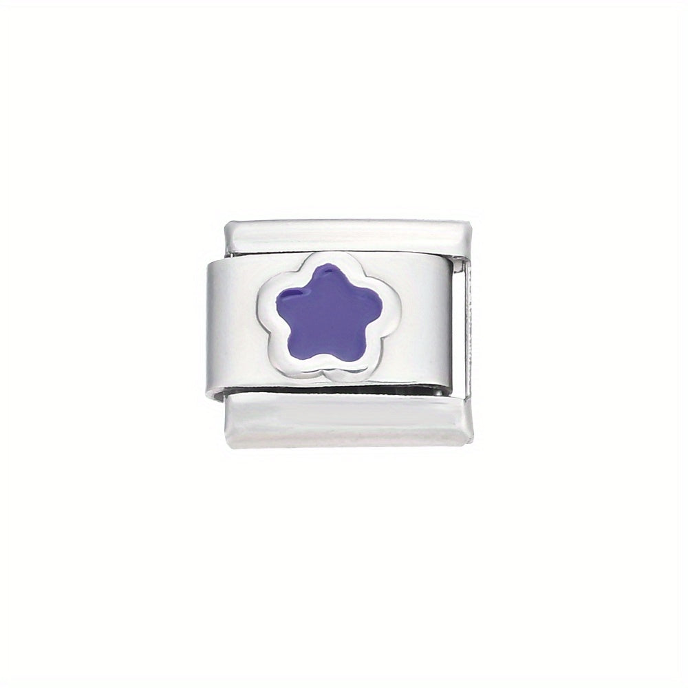 1pc 9x10mm Stainless Steel Petal Module Charm Bead