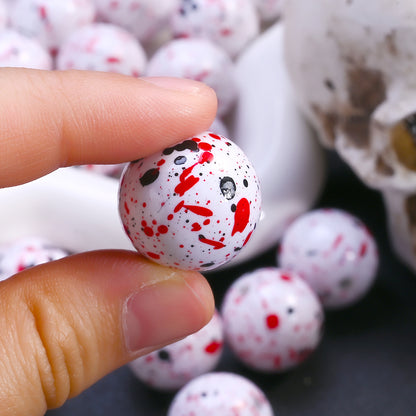 20mm Acrylic Dinosaur Egg Design Beads
