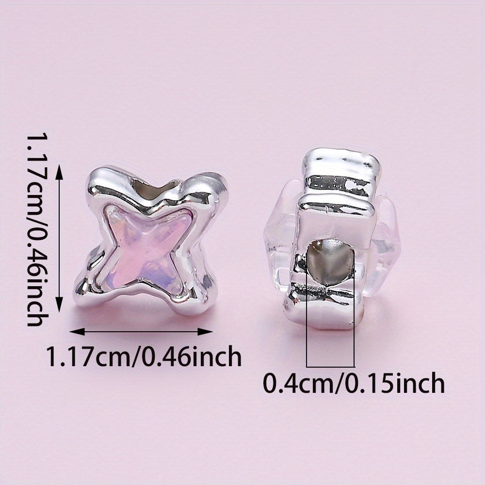 11.7x11.7mm Four-Pointed Star Beads