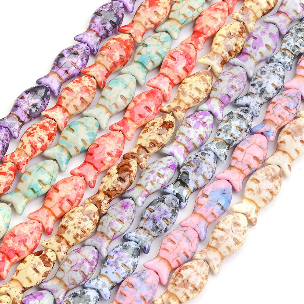 Vintage Colorful 6-Petal Flower Alloy Spacer Beads