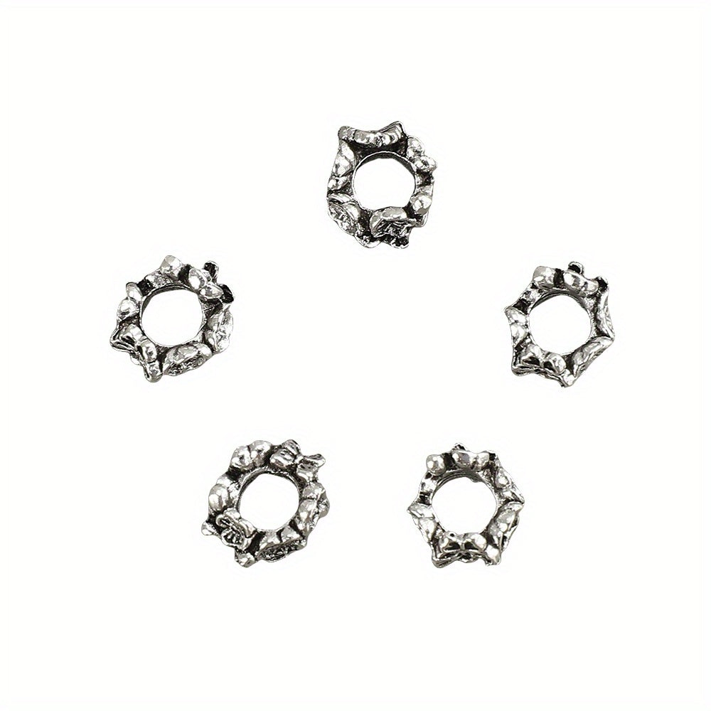 10x12mm Flower Alloy Spacer Beads