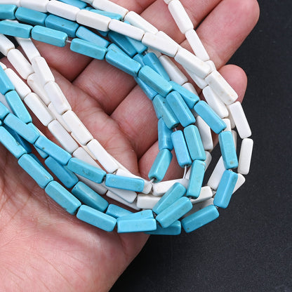 13x4mm Turquoise Rectangular Beads