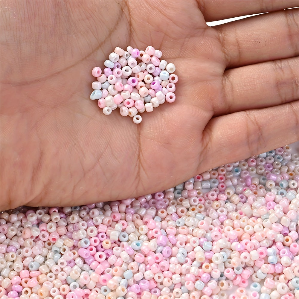 50g 3mm Macaron Color Glass Seed Beads