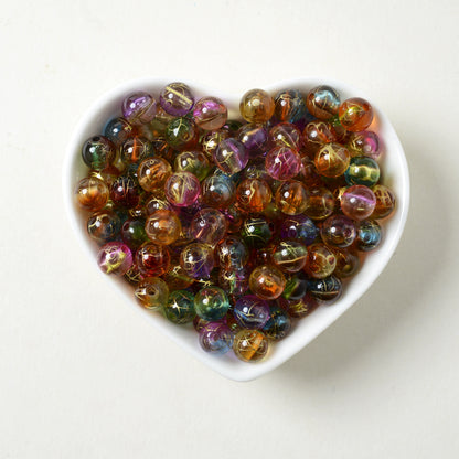 8mm Gradient Acrylic Golden Line Beads