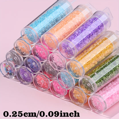 2.5mm Transparent Glass Rice Beads