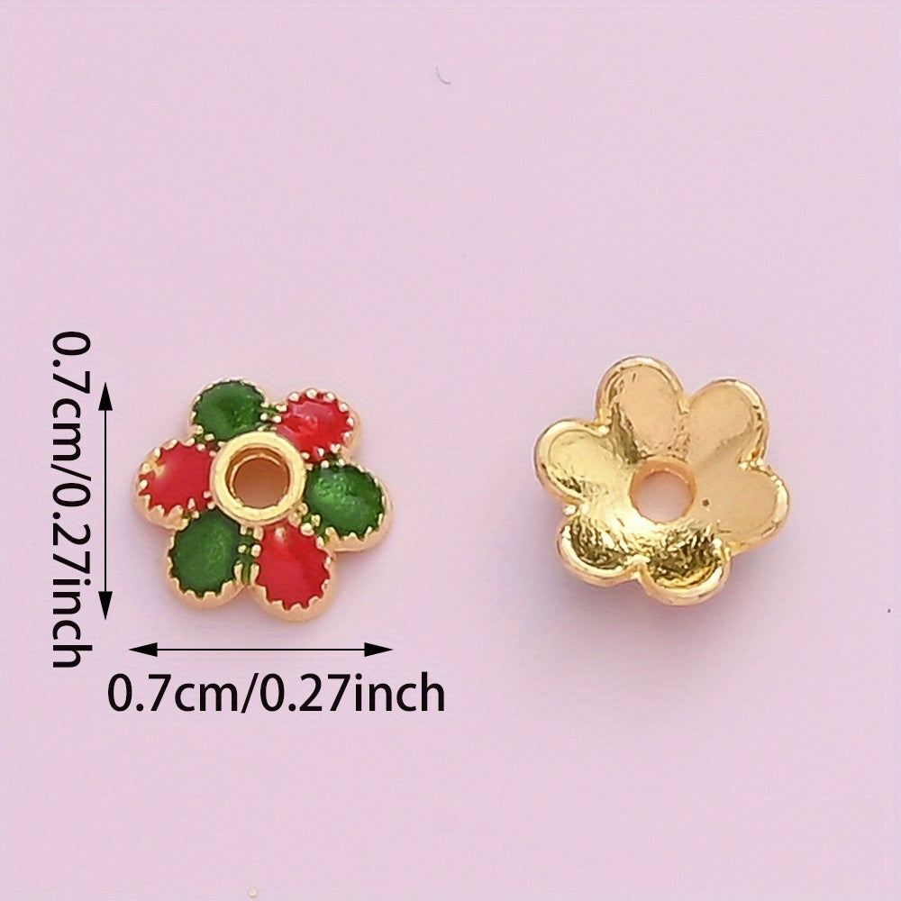 7mm Alloy Flower Cap Beads