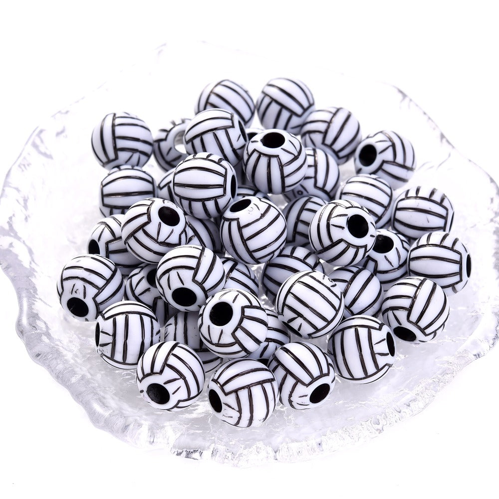 50pcs 39 Styles Mixed Sports Ball Beads