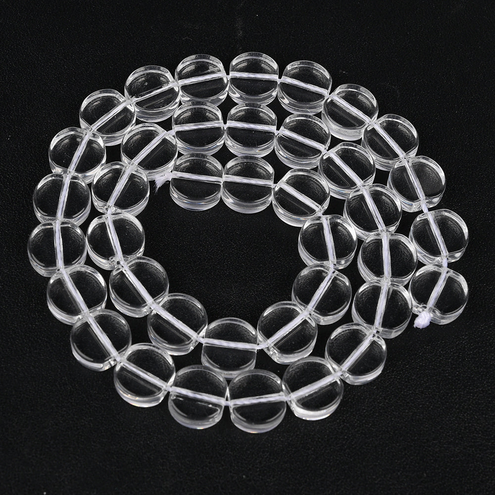 10×11mm Synthetic Crystal Faceted Glass Beads